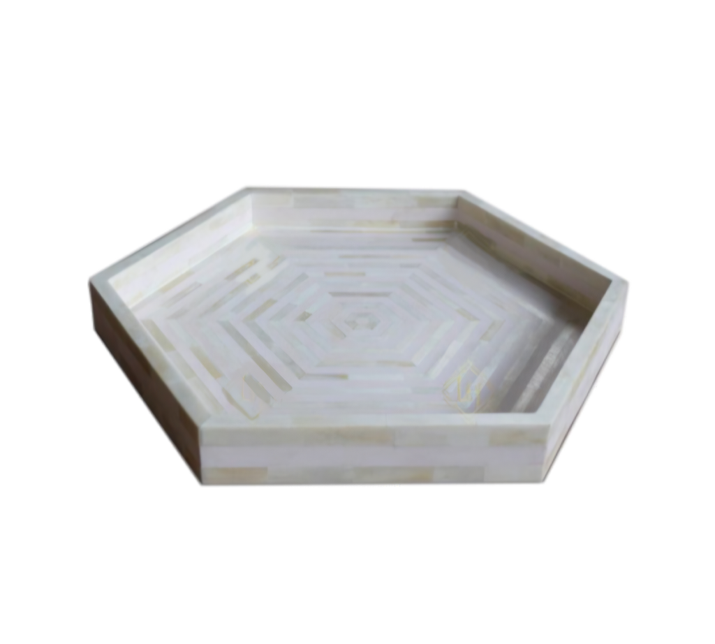 Ivory Arbor Hex Tray