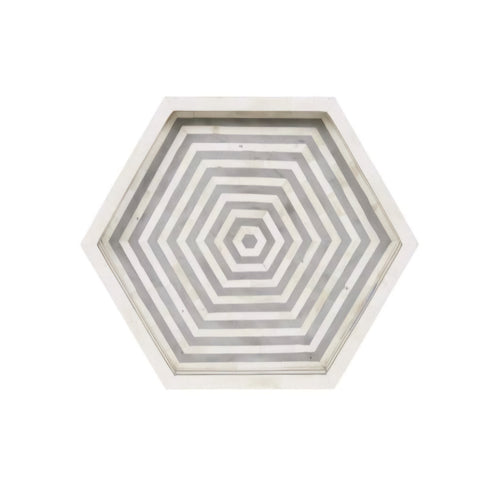 Ivory Arbor Hex Tray