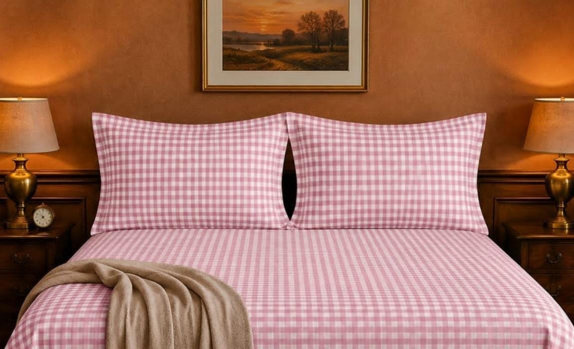 Checks & Stripes Bedsheet Set